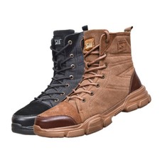 SUYSTEX Mens High Top Safety Shoes Indestruct...