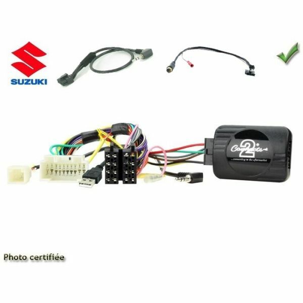 Commande au volant Suzuki Jimny 2018 à 2025 faisceau autoradio avec reprise USB de série