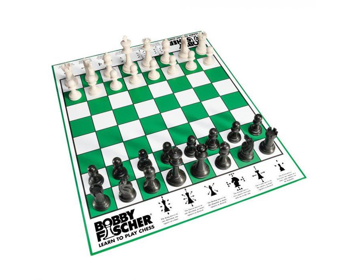 Wood Expressions Bobby Fischer Learn to Play Chess Board Set (Green) [WEX100015]