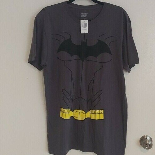 BATMAN Costume T-SHIRT DC COMICS superhero COSPLAY - Picture 3 of 8
