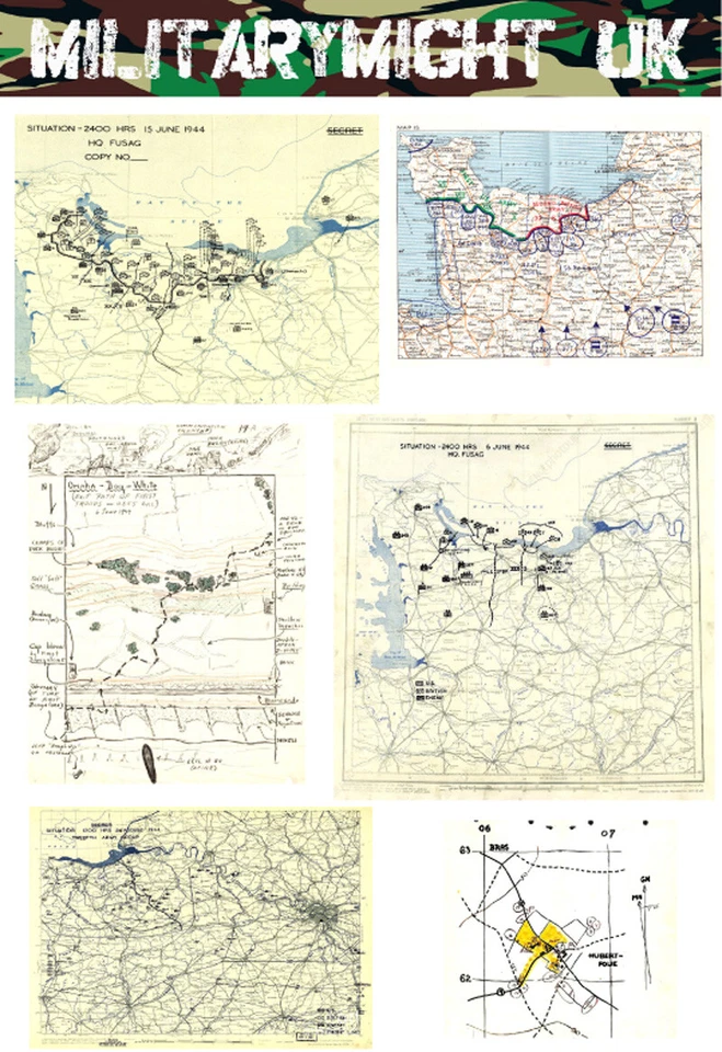 1/6 SCALE 12" FIGUR WW2 ALLIED NORMANDY MAPS DIORAMA MODEL DRAGON DID