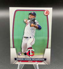 2023 Bowman Baseball Rookie Card # 95 Simeon Woods Richardson Minnesota Twins. rookie card picture