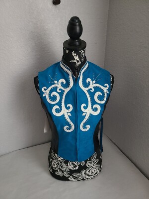 Paula's Place Custom Made 3 Piece Ladies Western Pleasure Show Vest, blouse,S-XS