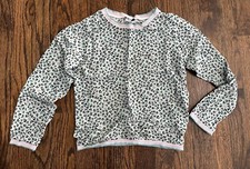 3pommes Aqua Leopard Print Girls Sweatshirt Sweater Lightweight Size 9 - 10