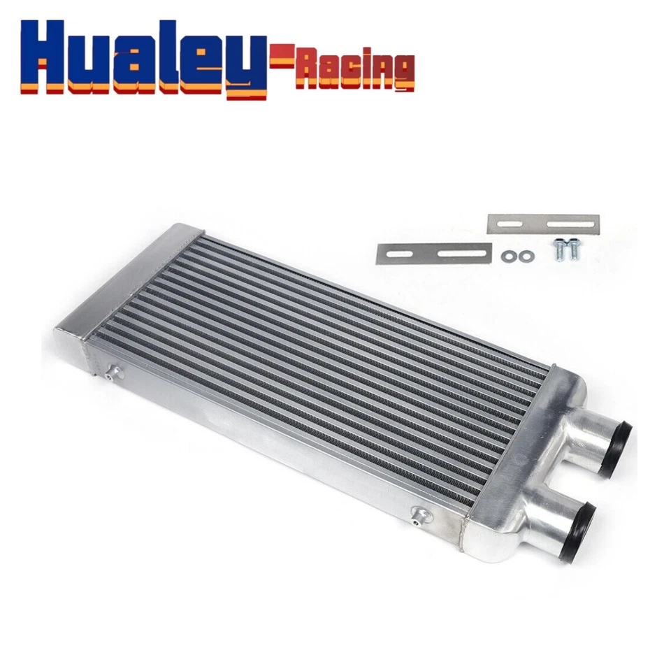 Intercooler universal 31"*12.9"*3.1" FMIC montagem frontal tubo de alumínio e barbatana turbo - Imagem 2 de 4