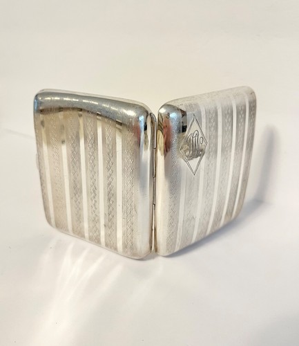 Birmingham England J.C. LtD Sterling Silver Cigarette Case - Picture 3 of 16