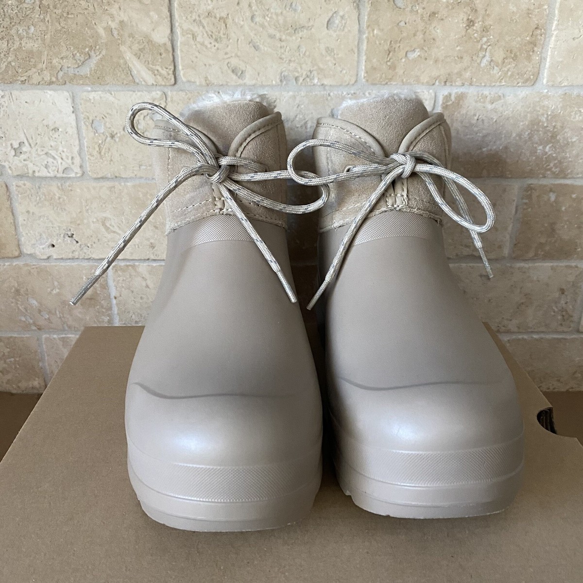 UGG TASMAN X LACE MUSTARD SEED WATERPROOF RUBBER WOOL RAIN