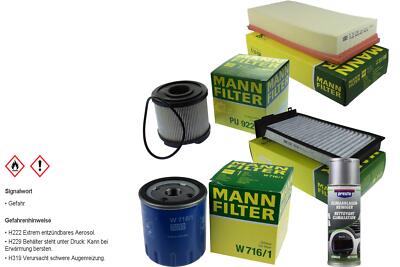 MANN-FILTER Paket + Presto Klima-Reiniger für Citroën C5 Break DE_