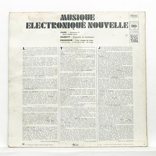 CAGE variations II ⸺ POUSSEUR 3 visages de liege ⸺ DAVID TUDOR ⸺ CBS LP EX++ - Picture 2 of 2