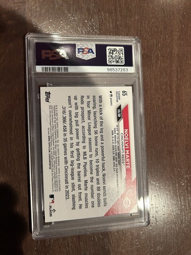 2024 Topps Flagship Collection Noelvi Marte PSA 9 - Picture 6 of 8