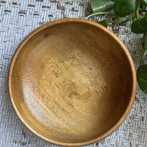 2 handgedrechselte Servier-/Salat-/Dekoschalen aus Mangoholz | 2 Größen - Bild 9 von 13