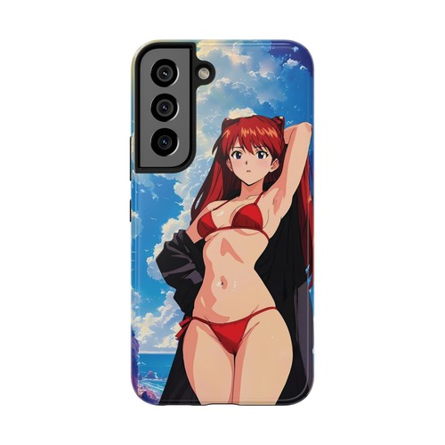 Kawaii Asuka Waifu Tough Phone Case Anime Manga Protective Cover Evangelion Geek - Picture 125 of 132