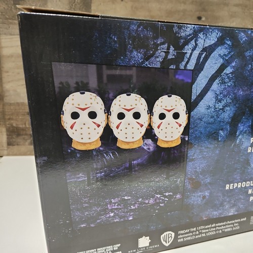 Friday The 13th Jason Voorhees Musical Pathway Marker Lights Halloween Decor - Picture 10 of 12