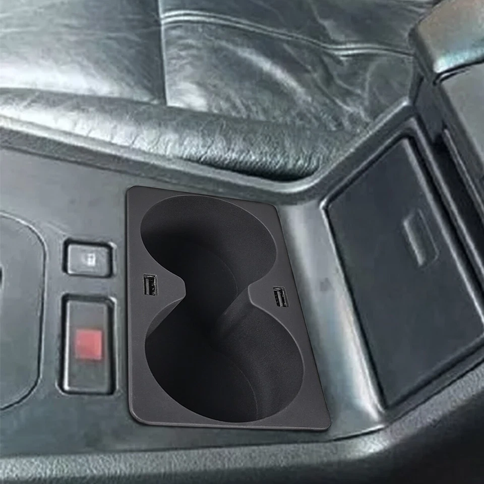 For BMW E38 Cup Holders with 24W USB Charger 7-Series 740i 740iL 750iL 1995-2001 - Image 3 of 4