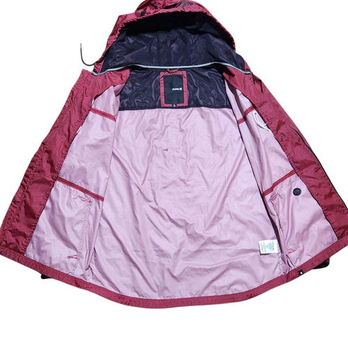 Hurley Running Jacket L Red Men Blocked 2.0 Lightweight Daily Casual - Picture 13 of 24