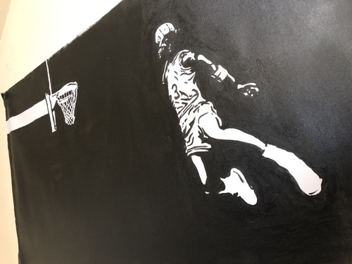 Michael Jordan Chicago Bulls Last dance 40x16inch oil painting. Not a print. - Picture 2 of 4