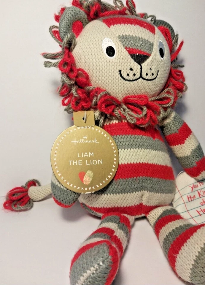 Плюшевый лев Hallmark Liam с бирками You're the King of Hearts! 12" - Изображение 3 из 4