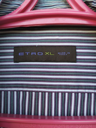 ETRO Men's striped Longsleeve cotton shirt size xl - Picture 3 of 6