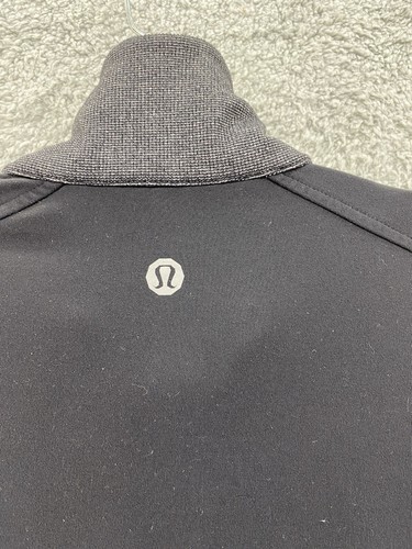 Lululemon Luon Mens Vent Tech Full Zip Jacket Sz M Magnetic Pocket Black Vintage - Picture 7 of 9