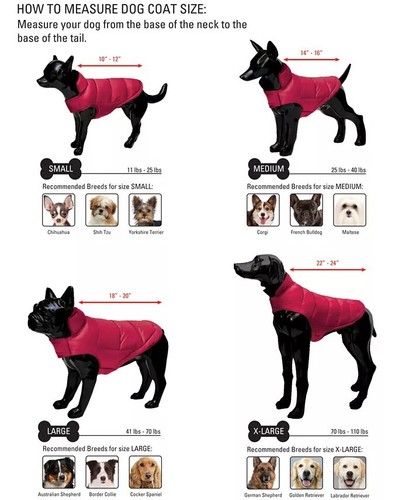 32 Degrees Dog Fashion Quilted Vest Puffer Jack, Size L 18"-20" Herringbone - Picture 6 of 6