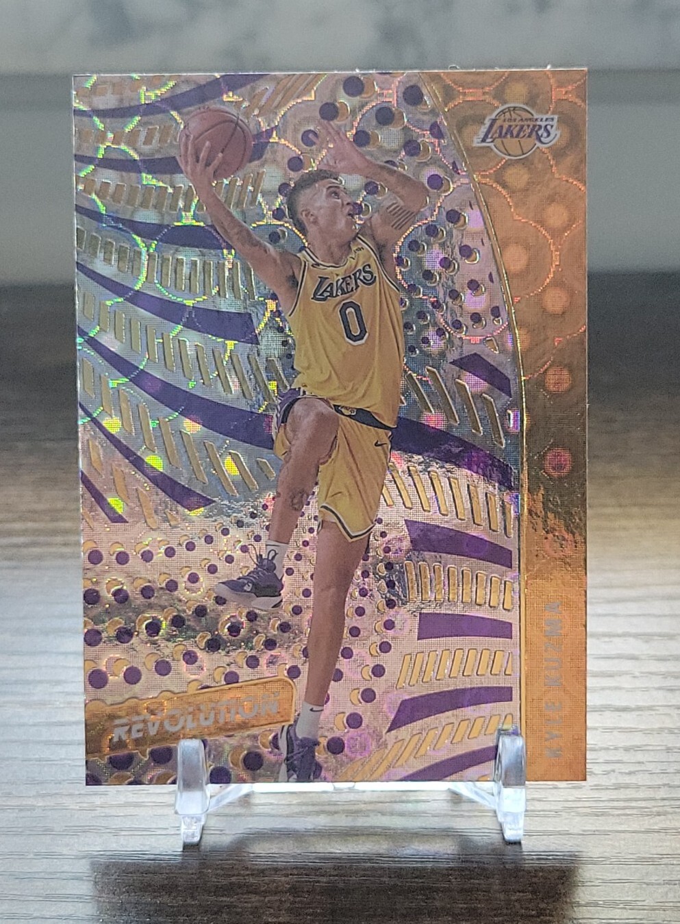 2020-21 Panini Revolution Kyle Kuzma Gold Groove #69 Los Angeles Lakers SP