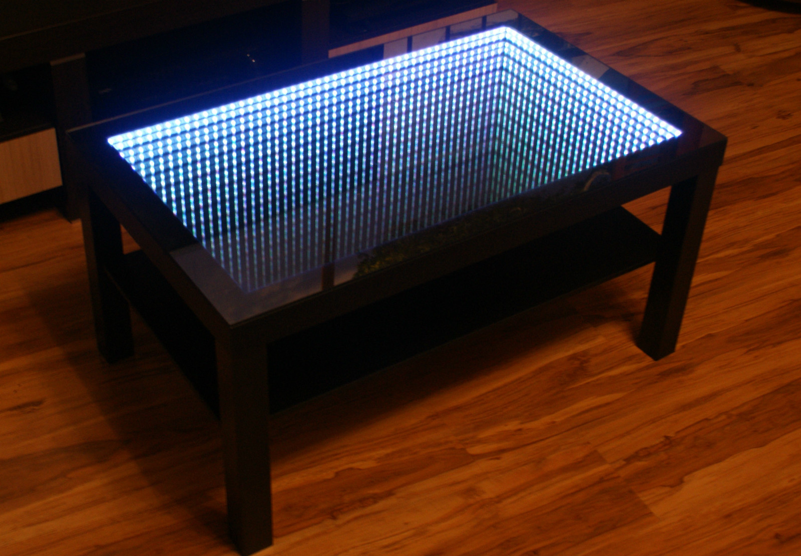 infinity led coffee table