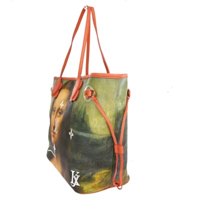 LOUIS VUITTON Neverfull MM Shoulder Bag Da Vinci Mona Lisa Pink