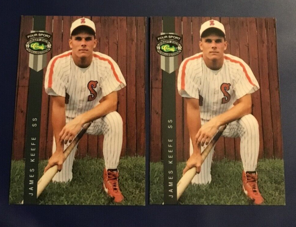 1992 Classic Draft Picks # 294 JAMES KEEFE Rookie Lot 2 Pittsburgh Pirates
