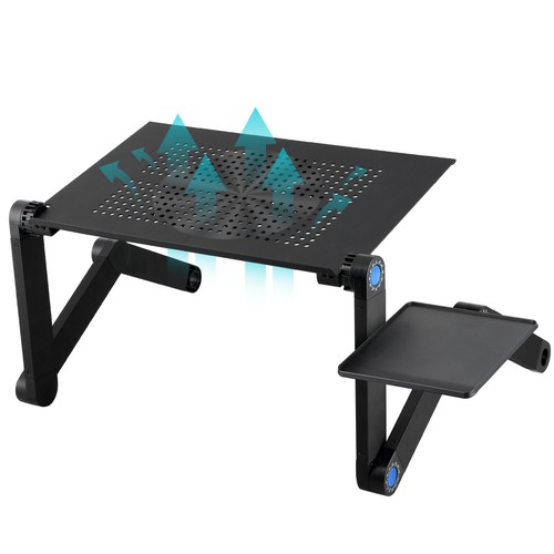Adjustable Laptop Stand Ergonomic Laptop Holder USB Cooling Fan Touch Portable - Picture 12 of 48