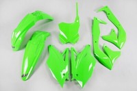Set Plastics Motorradverkleidungen Kawasaki Kxf 450 2018 Ufo Plast GrüN Fluo
