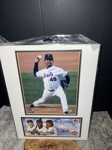 New York Mets Pedro Martinez 2005 Baseball Matted Print USA - Picture 2 of 5