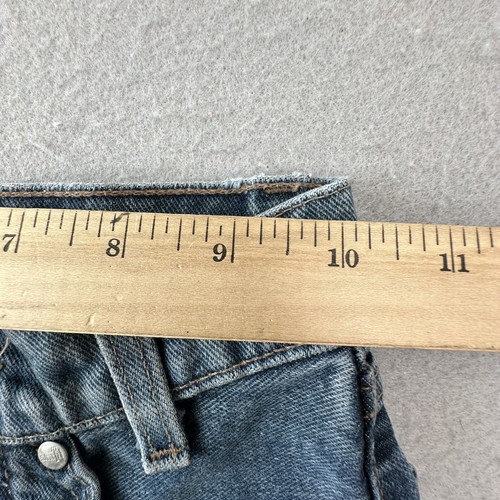 VINTAGE Levis Jeans 8 Silvertab Loose Fit Baggy Wide Leg Dark Wash Denim Blue - Picture 14 of 16