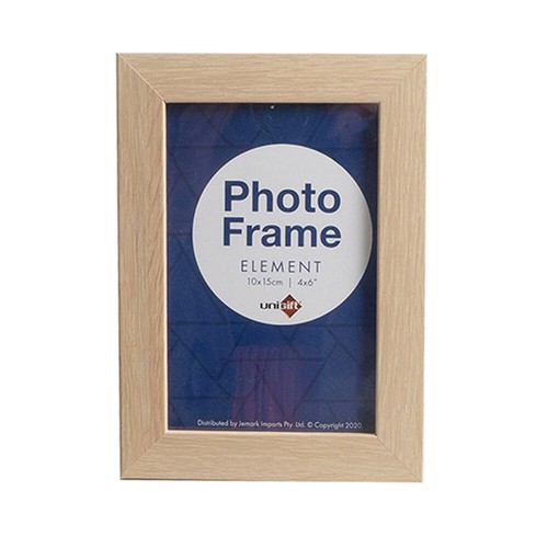 6x Unigift Element 10x15cm MDF/Glass Picture/Photo Frame Wall Hanging Assorted - Picture 2 of 3