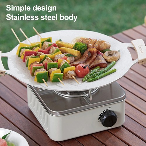 Portable Gas Stove BBQ Burner Cooker Stainless Steel Hiking Picnic Camp Outdoor - Picture 3 of 26