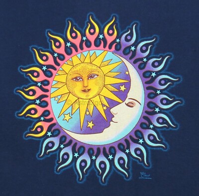 SUN MOON STARS--Celestial Solar Lunar Astronomy Space Science Kids T-shirt XS-M