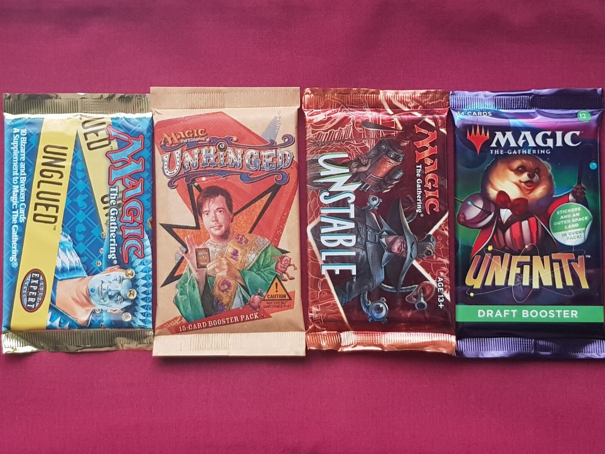 Magic The Gathering UN-SET Booster packs UNGLUED UNHINGED UNSTABLE UNFINITY MTG | eBay Magic The Gathering UN-SET Booster packs UNGLUED UNHINGED UNSTABLE UNFINITY MTG | eBay
