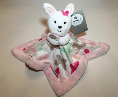 carters pink bunny security blanket