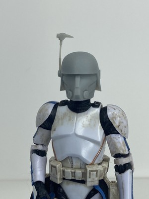 Custom Star Wars Commander Wolffe Style Helmet Black Series 6â 1/12 | eBay