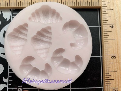 Bread-Croissant silicone mold for Fondant-Resin-polymer Clay-handcrafts-handmade - Picture 4 of 9