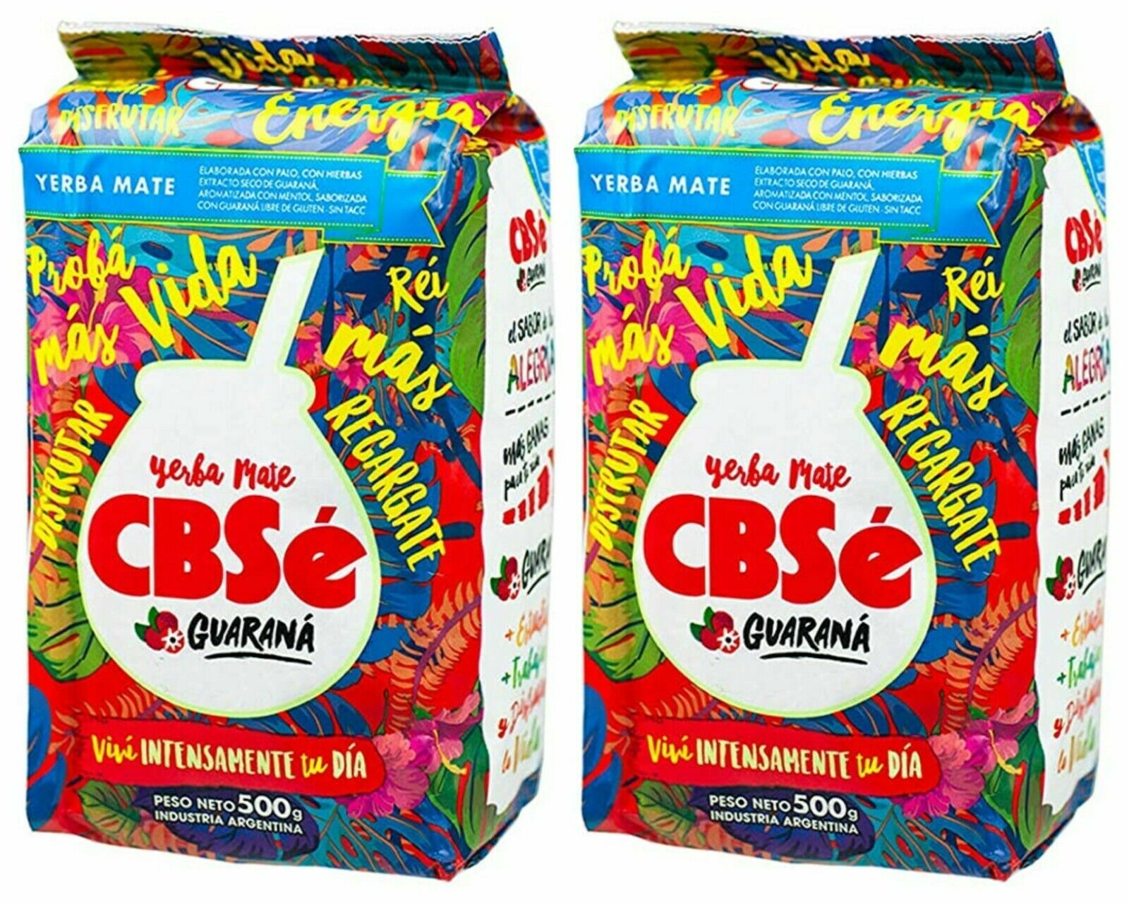 Yerba Mate CBSé Guarana Energia Tea ENERGY BOOST Loose Leaf Tea 1kg (2x 500g )
