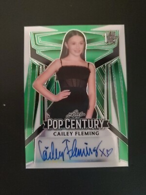 Cailey Fleming 2023 Leaf Pop Century Signatures Autograph BA-CF1 #d 3/10 Green