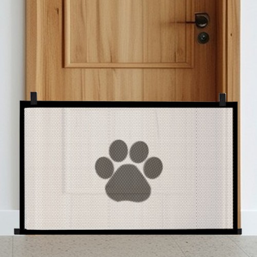Portable Foldable Mesh Dog Gate Retractable Baby Gate Large Pet Dog Mesh Fence - Picture 9 of 16
