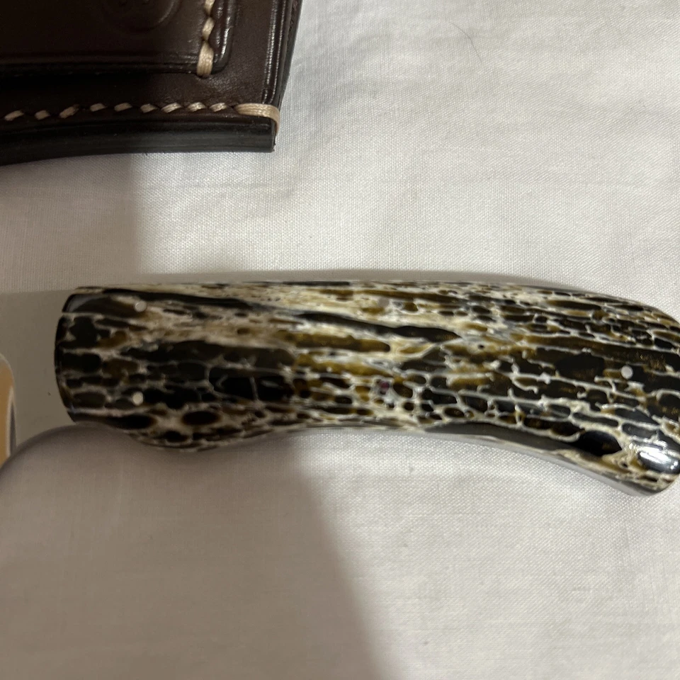 Arno Bernard Grazer Series #3316 Warthog Knife N690 Blade / Warthog Kudo Bone - Image 4 of 4