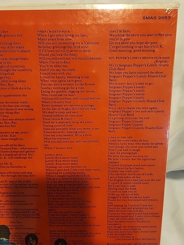 Beatles Sgt Pepper 1967 Mint Sealed W Song Book Included In Sale - Picture 17 of 24