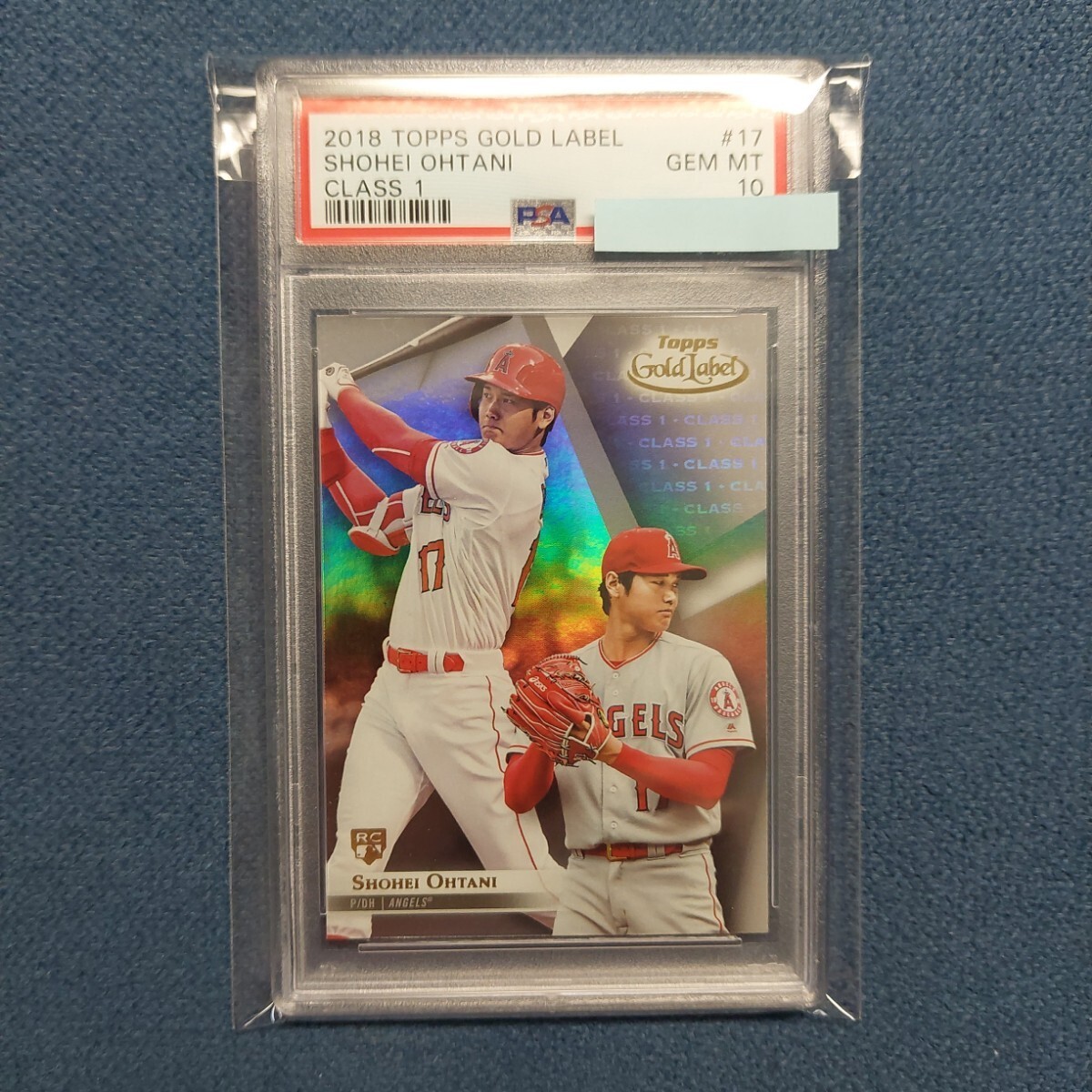 2018 Topps Gold Label Shohei Ohtani RC #17 Class 1 PSA10 Gem Mint 