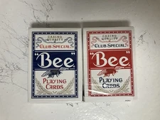 Bee No 92 Premium Club Special Play Cards Red Blue Standard Poker 2 SEALED Decks