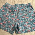 Chubbies Men’s Swim Shorts Size M Blue/Pink Flamingo Floral Drawstring Lined — photo 3