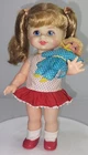 Mattel 1968 Buffy & Mrs Beasley (no glasses) Dolls Polka Dot Dress Non Working