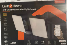 Outdoor Smart Floodlight Camera 2K 4MP Black CCTV /  SECURITY CAMERA