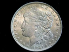 US 1921 MORGAN  SILVER DOLLAR BU